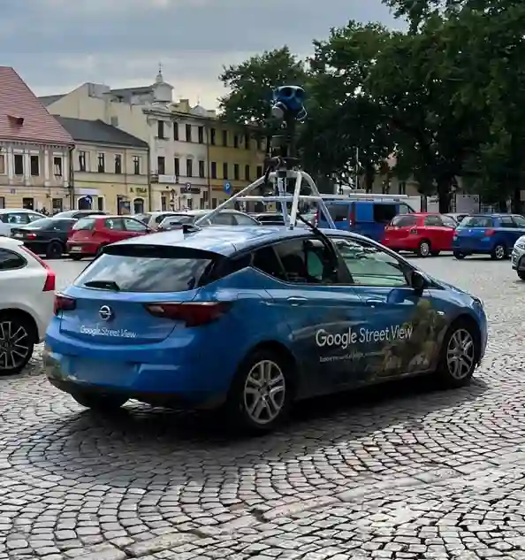 Picture of a Google Car spotted in Łowicz, Łódź Voivodeship, Poland on August 1, 2022.