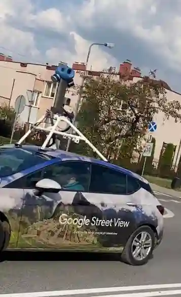 Picture of a Google Car spotted in Radomsko, Łódź Voivodeship, Poland on August 17, 2022.
