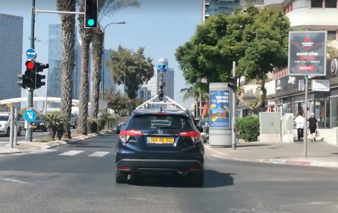 Picture of a Google Car spotted in Ramat Gan, Tel Aviv, Israel on September 11, 2022.