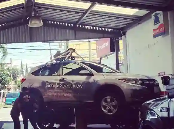 Picture of a Google Car spotted in Puebla de Zaragoza, State of Puebla, Mexico on September 22, 2022.