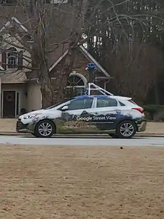 Picture of a Google Car spotted in Fayetteville, Georgia, USA on February 10, 2023.