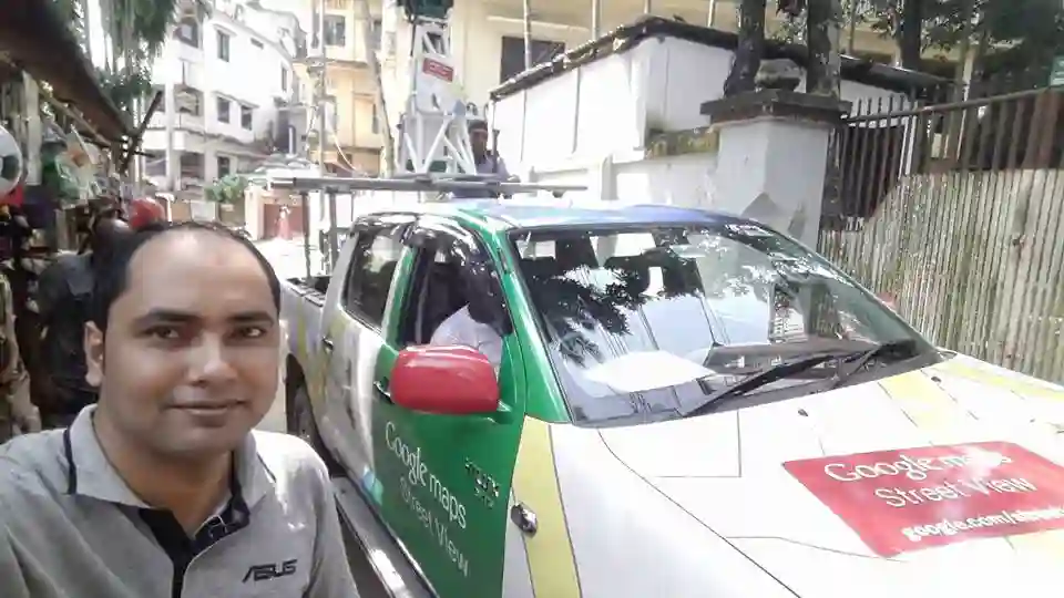 Picture of a Google Car spotted in Sylhet, Sylhet Division, Bangladesh on September 9, 2015.