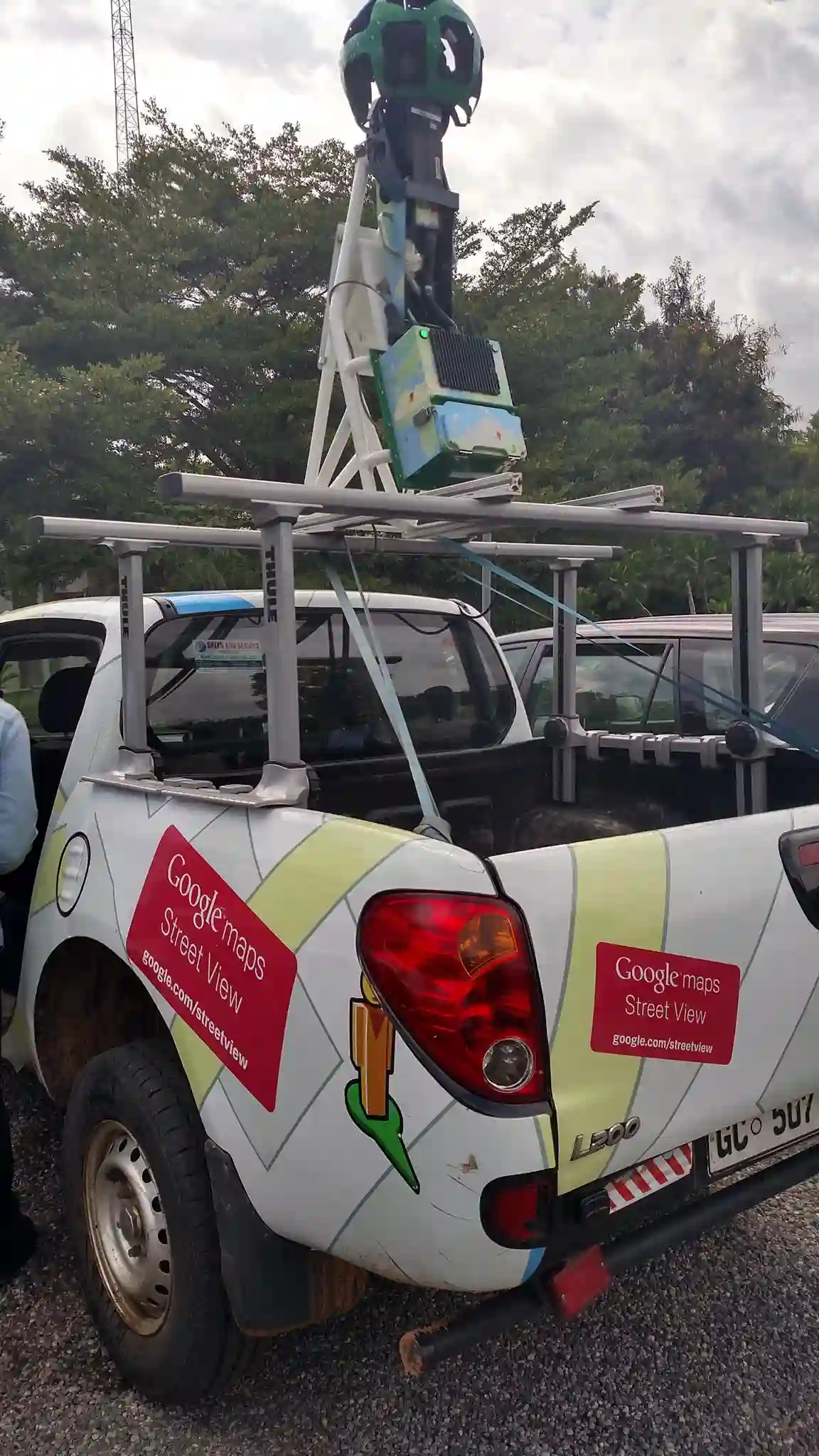 Picture of a Google Car spotted in Ghana on August 30, 2016.