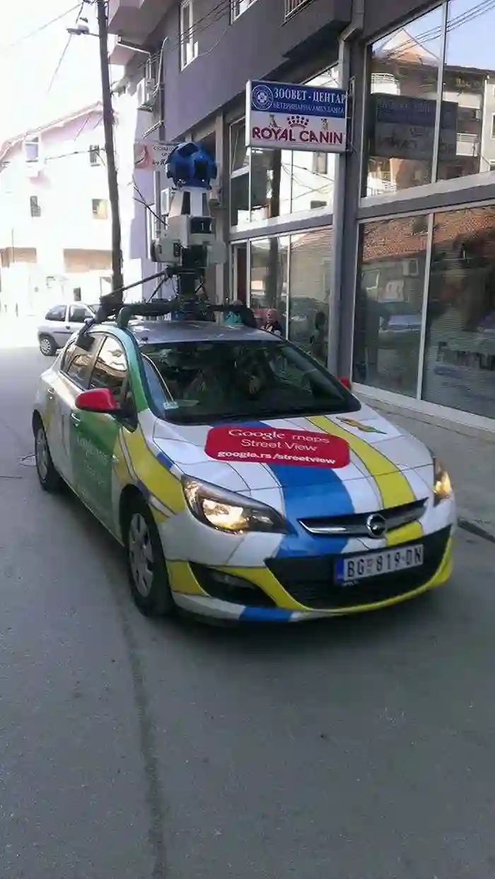 Picture of a Google Car spotted in Skopje, North Macedonia on October 10, 2014.