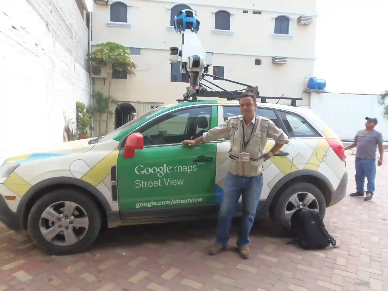 Picture of a Google Car spotted in Santa Elena, Santa Elena Province, Ecuador on January 20, 2015.