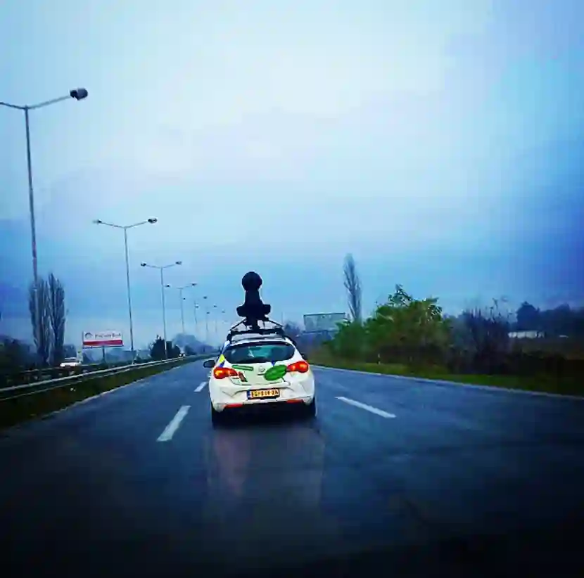 Picture of a Google Car spotted in Skopje, Greater Skopje, North Macedonia on November 19, 2014.