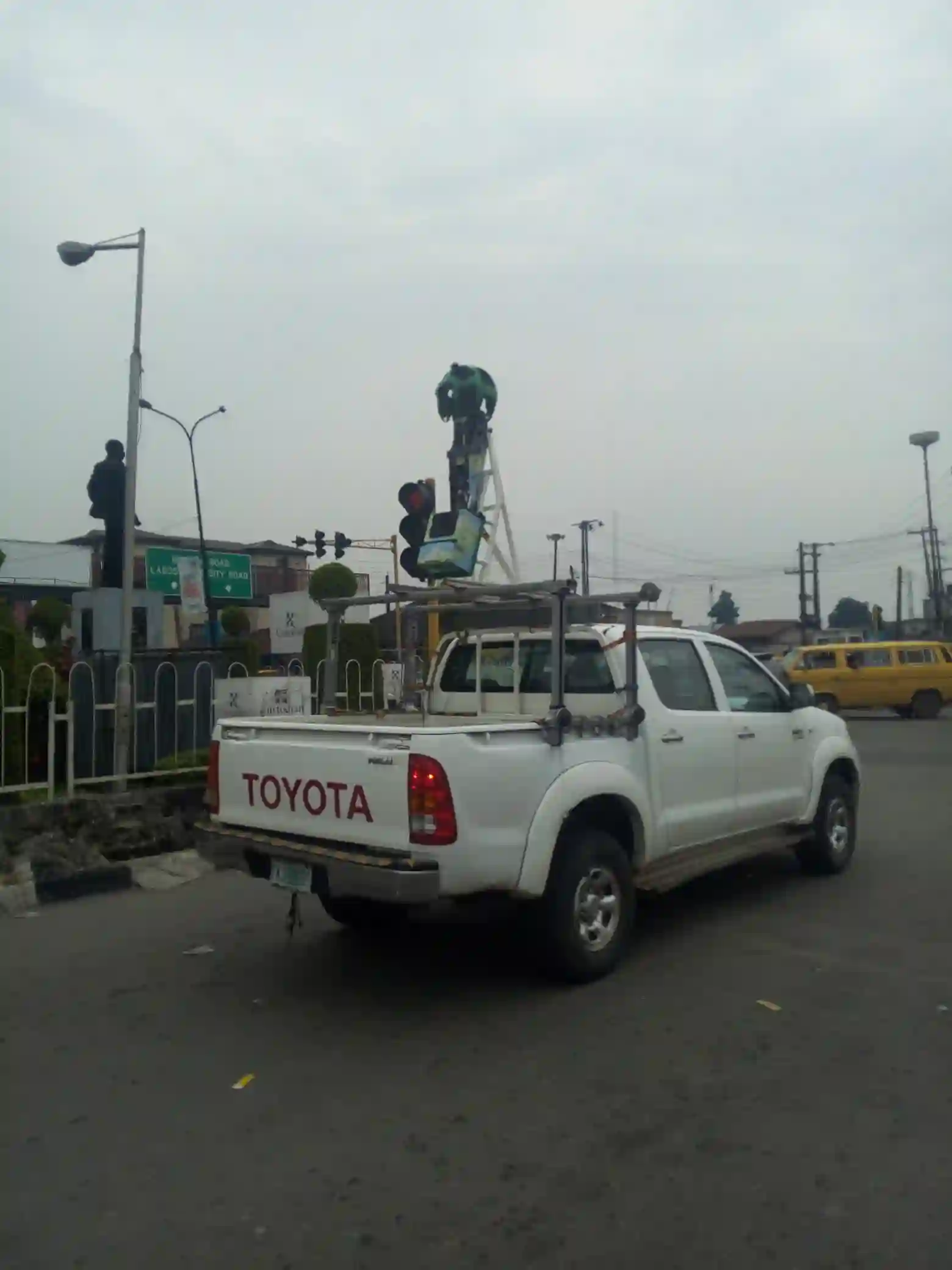 Picture of a Google Car spotted in Lagos, Nigeria on October 24, 2019.