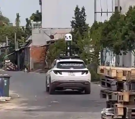 Picture of a Apple Car spotted in Binh Duong, Vietnam on April 2, 2024.