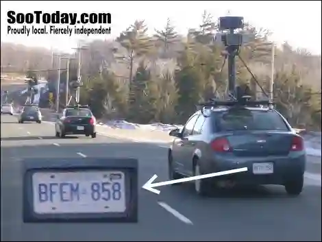 Picture of a Google Car spotted in Saul Ste Marie, Ontario, Canada on April 5, 2009.
