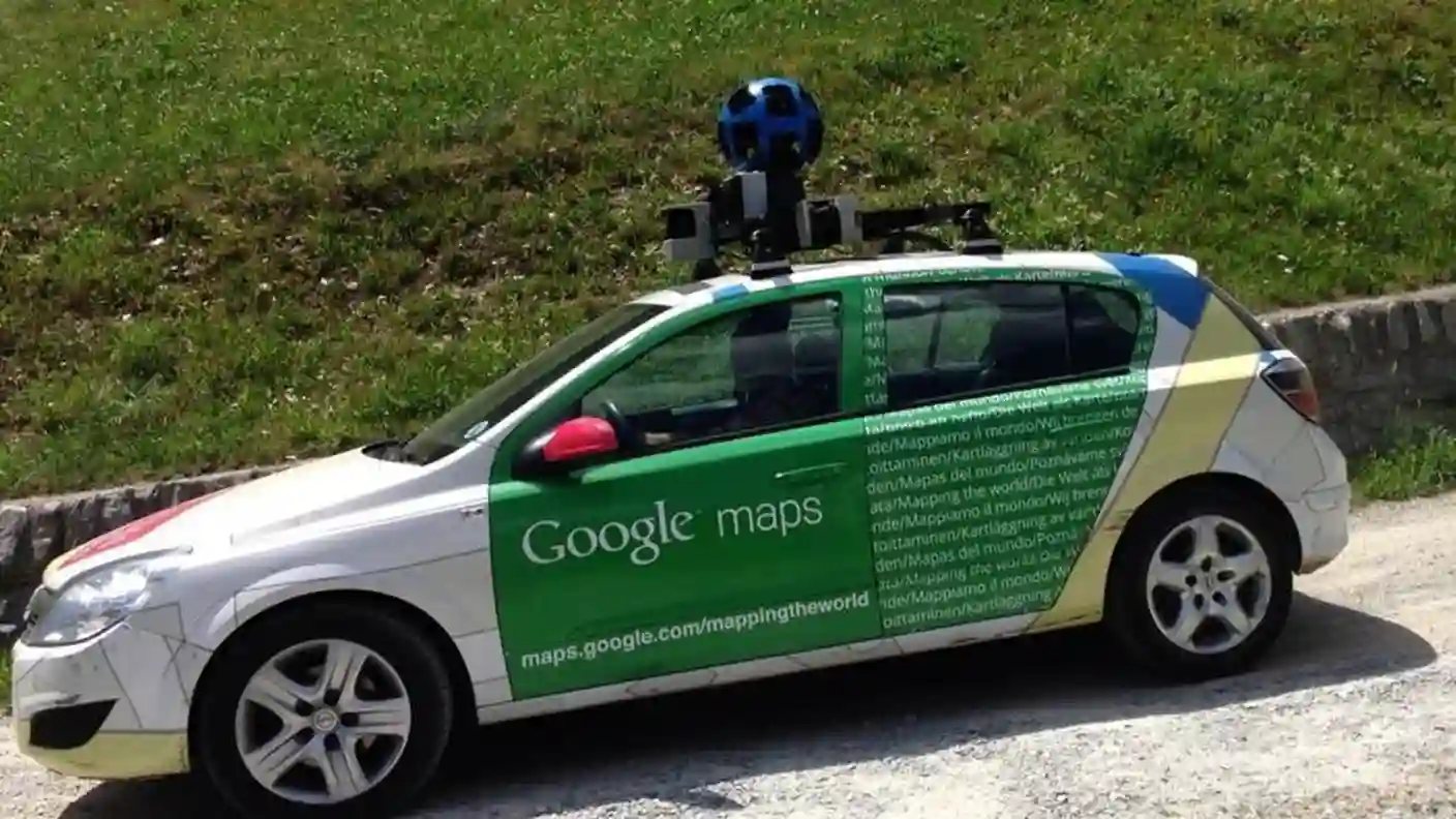 Picture of a Google Car spotted in Val Poschiavo, Grisons, Switzerland on August 6, 2013.