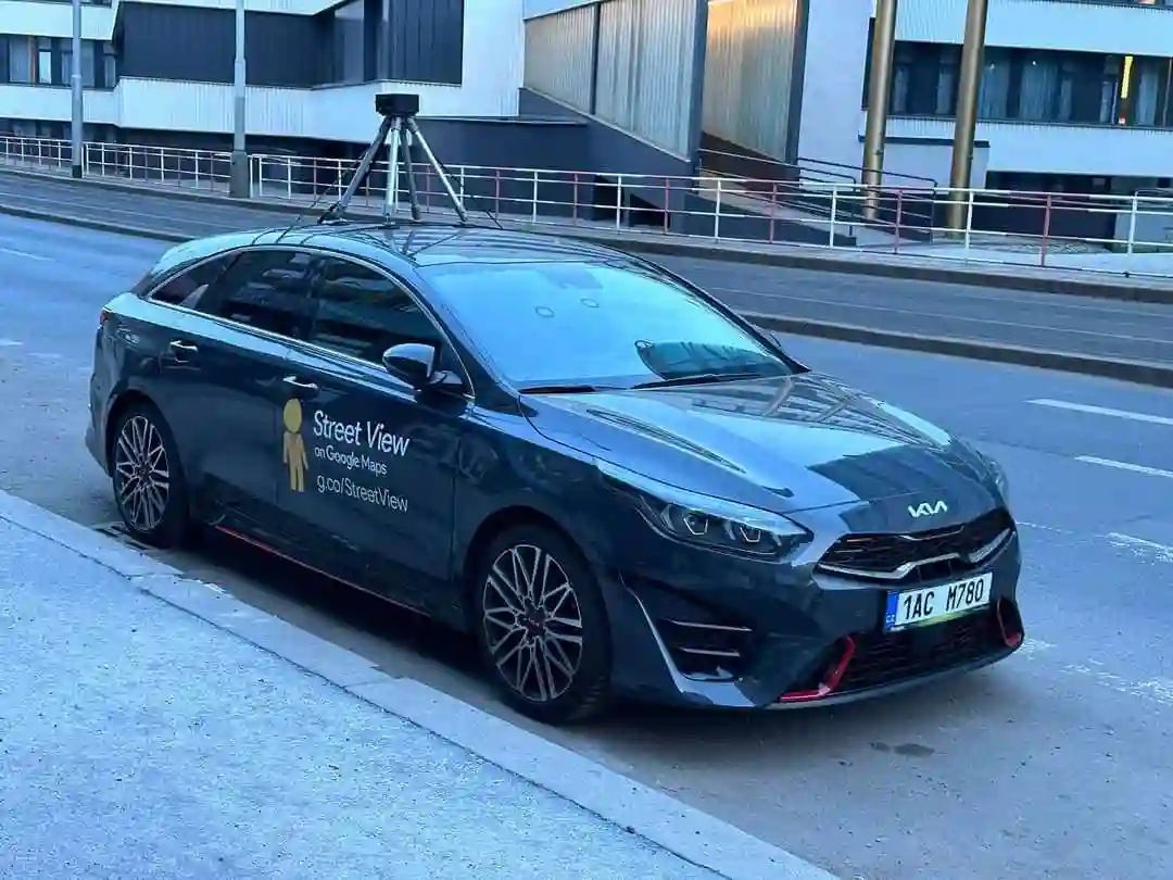 Picture of a Google Car spotted in Prague, Czechia on April 7, 2024.