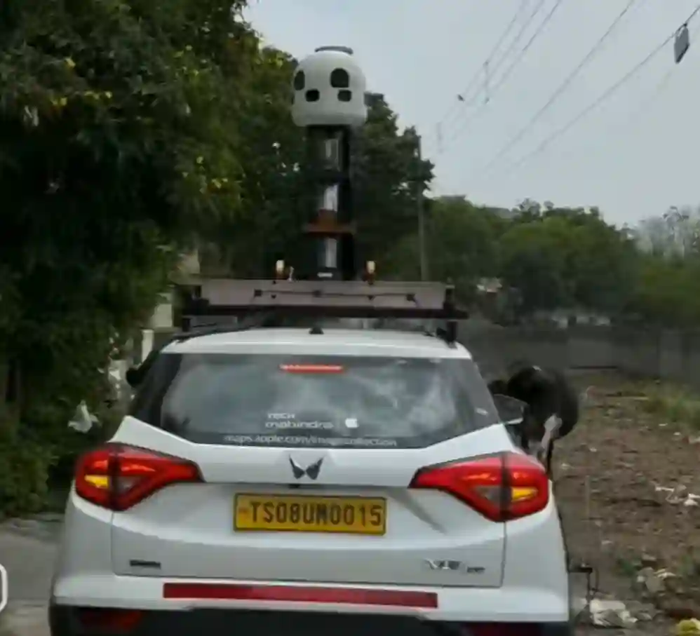 Picture of a Apple Car spotted in Nagpur, Maharashtra, India on April 12, 2024.