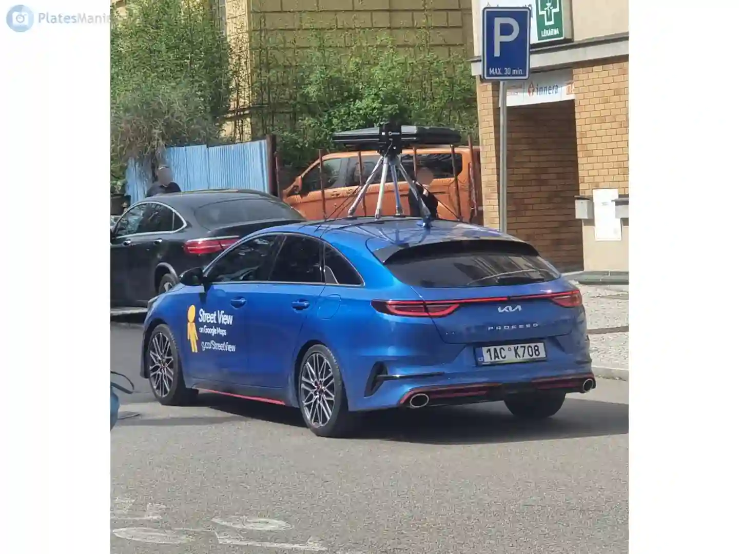 Picture of a Google Car spotted in Benešov, Central Bohemian Region, Czechia on April 9, 2024.
