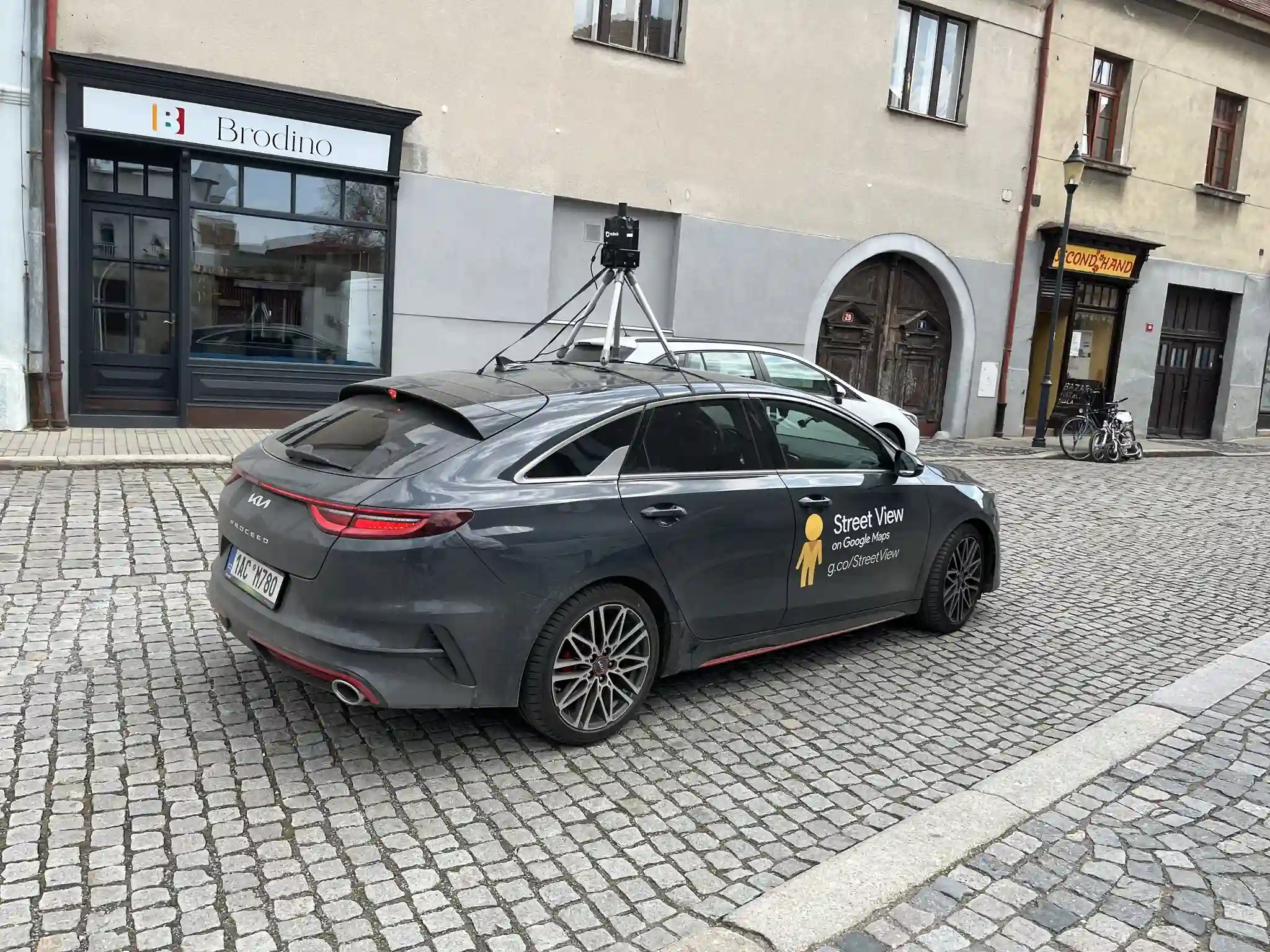 Picture of a Google Car spotted in Český Brod, Central Bohemian Region, Czechia on April 13, 2024.