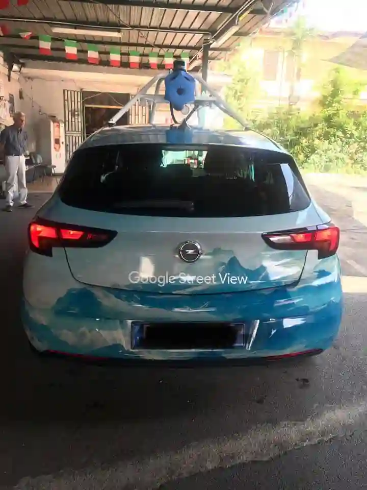 Picture of a Google Car spotted in Melito di Napoli, Campania, Italy on September 10, 2019.