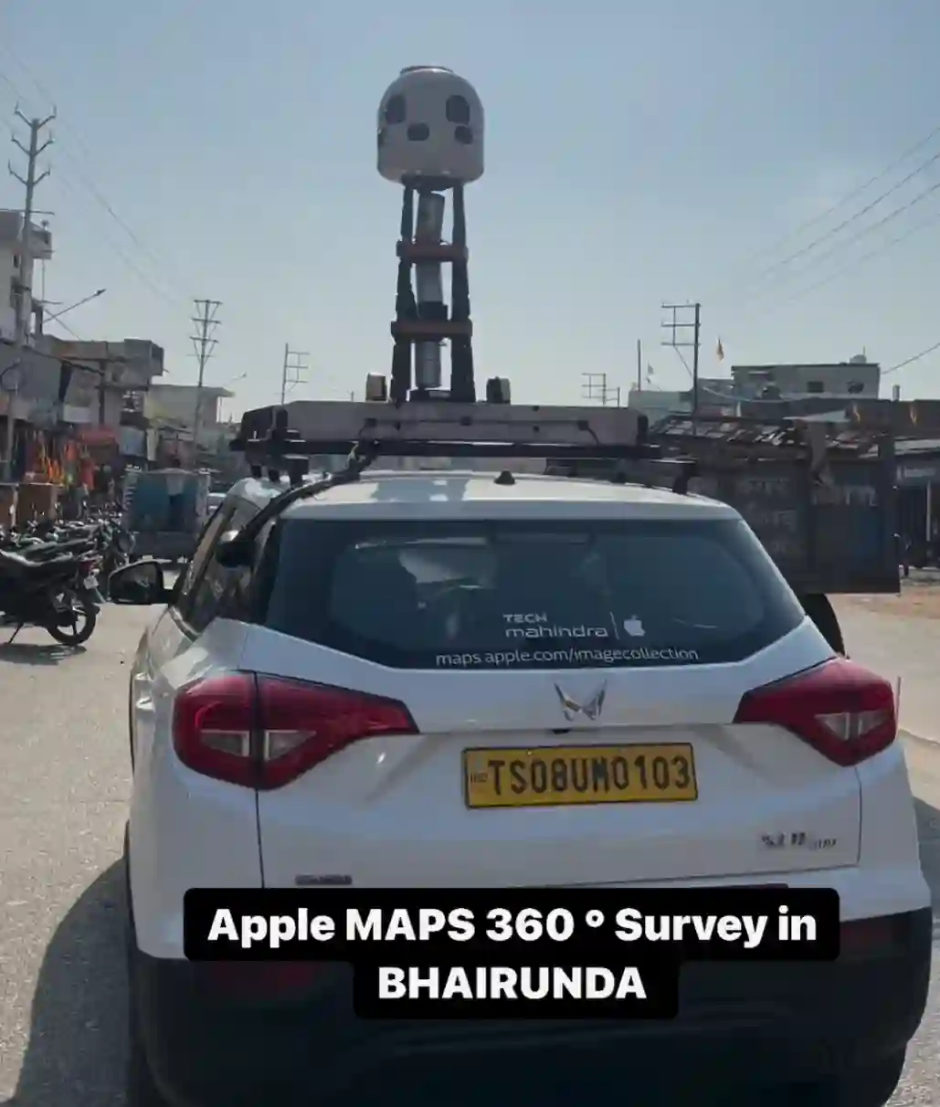 Picture of a Apple Car spotted in Bhairunda, Madhya Pradesh, India on April 26, 2024.
