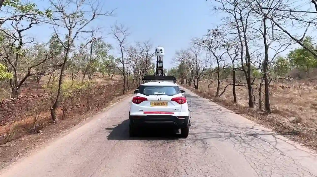 Picture of a Apple Car spotted in India on May 5, 2024.