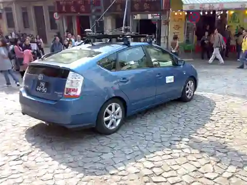 Picture of a Google Car spotted in Macau on December 14, 2008.