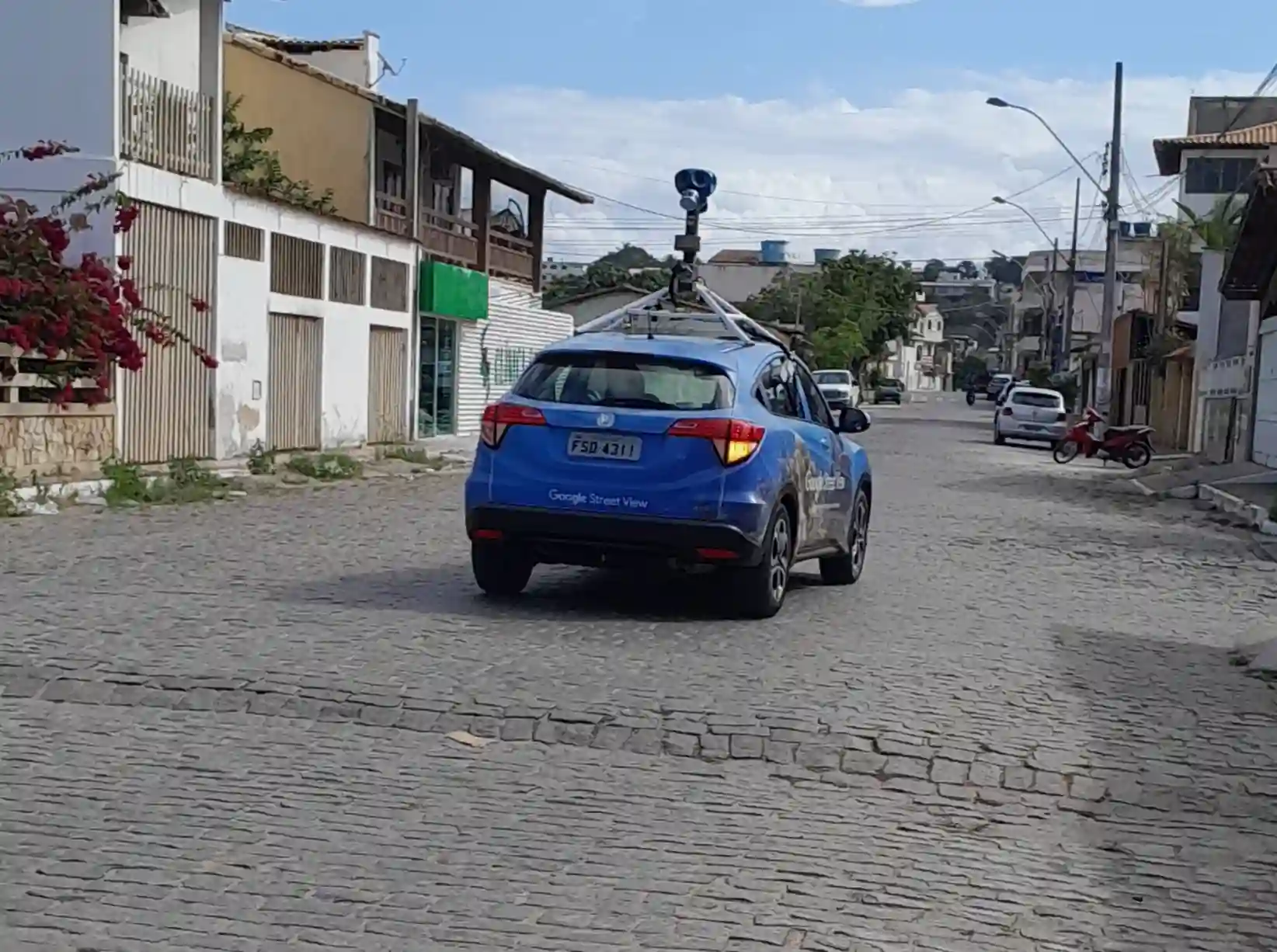 Picture of a Google Car spotted in Brazil on June 13, 2024.