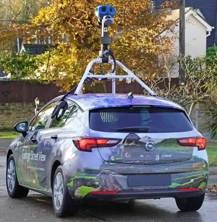 Picture of a Google Car spotted in Essex, England, United Kingdom on November 19, 2020.