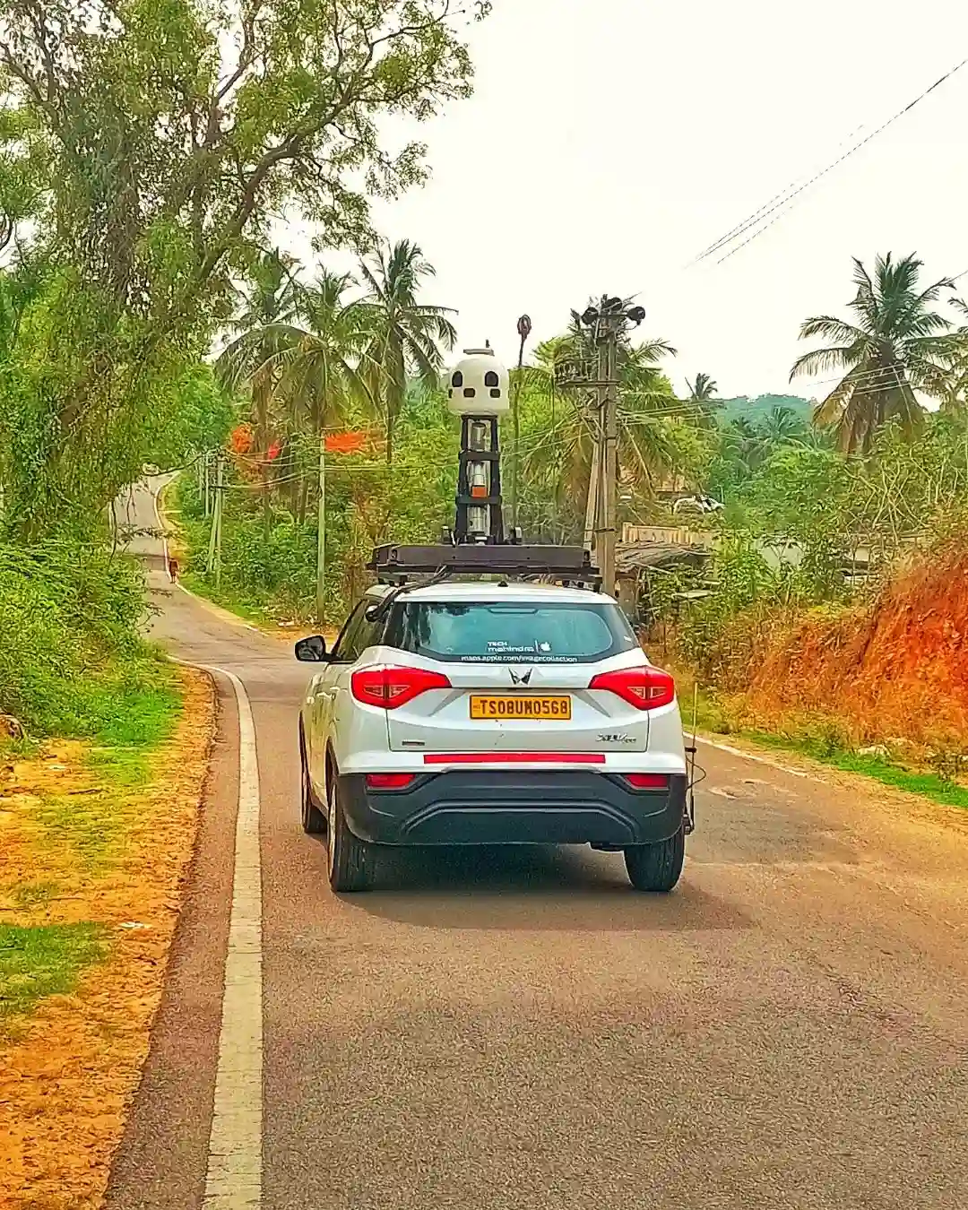 Picture of a Apple Car spotted in Karnataka, India on May 17, 2024.
