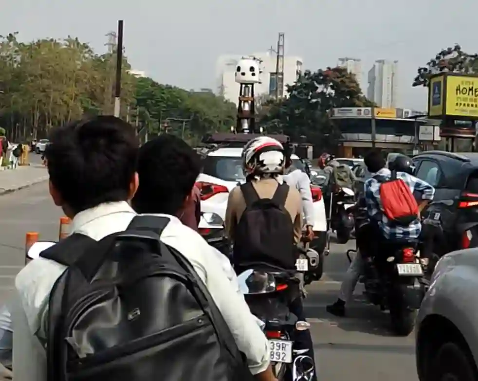 Picture of a Apple Car spotted in Hyderabad, Telangana, India on February 14, 2024.