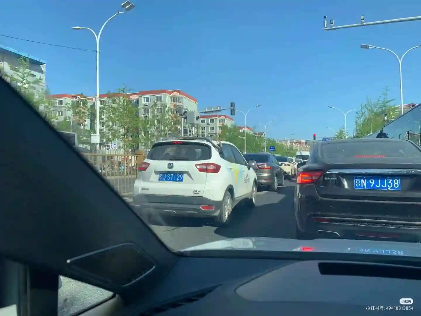 Picture of a Baidu Car spotted in Beijing, China on April 16, 2024.