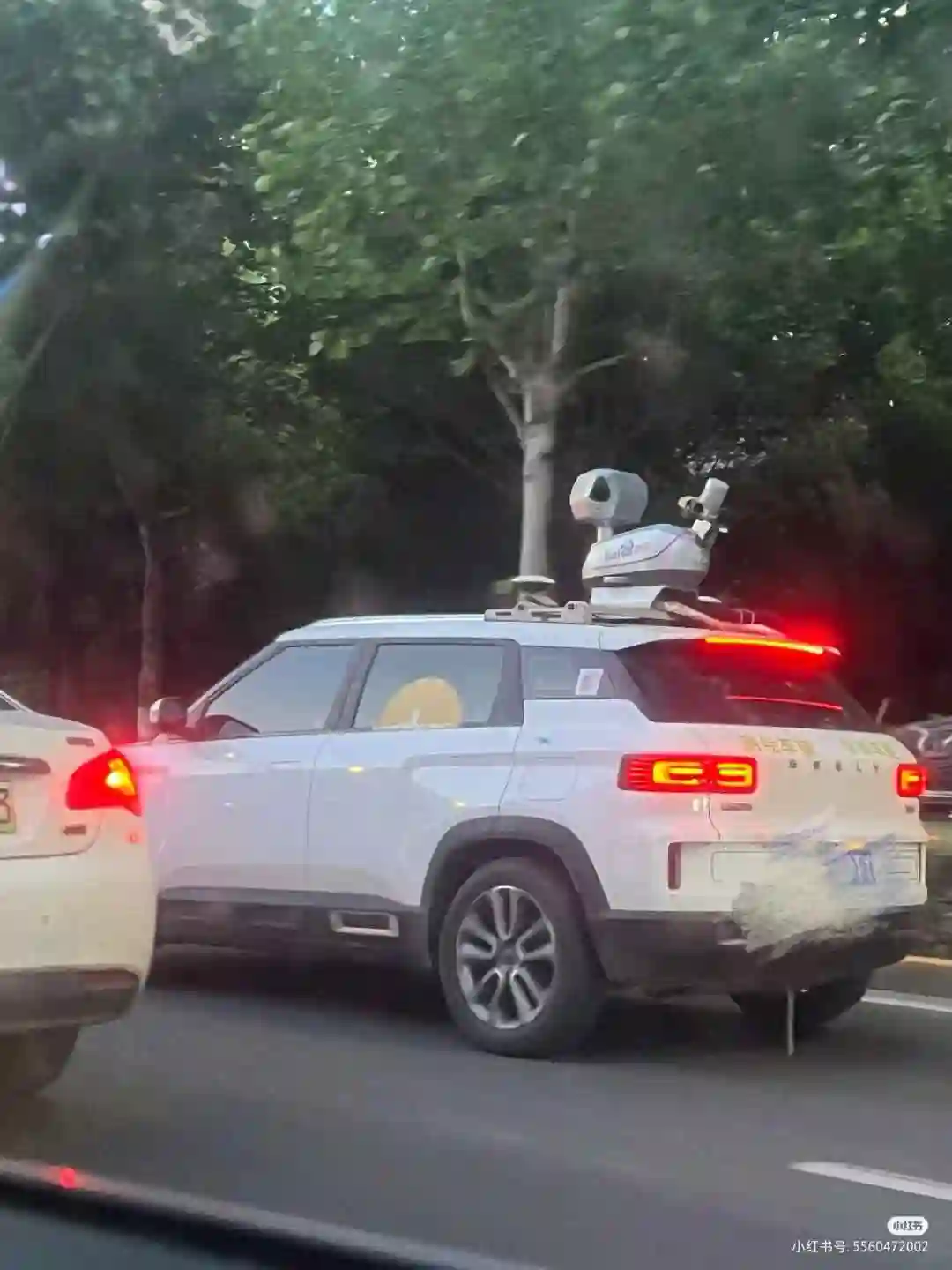 Picture of a Baidu Car spotted in Shanghai, China on May 13, 2024.