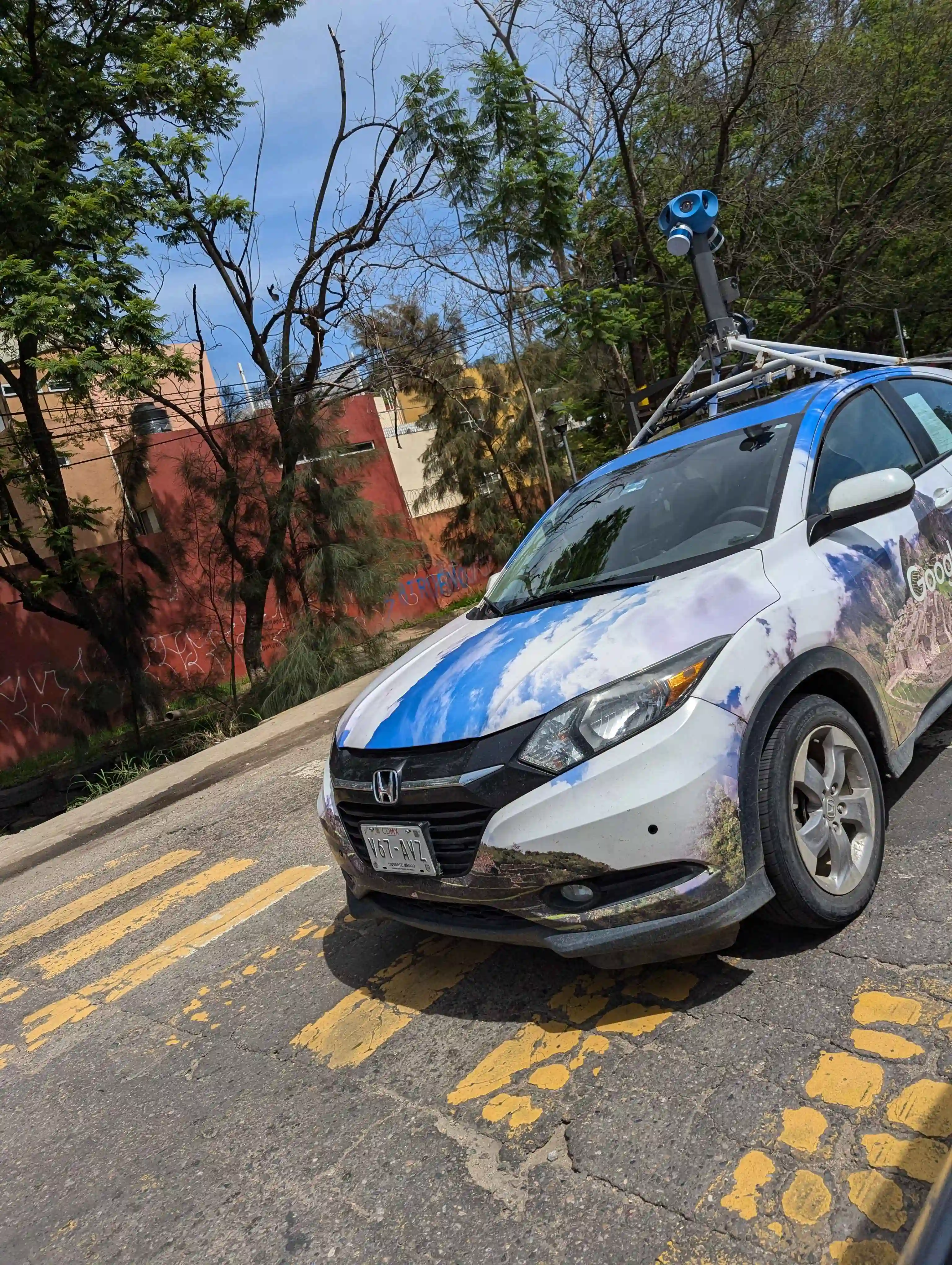 Picture of a Google Car spotted in Mexico on June 29, 2024.