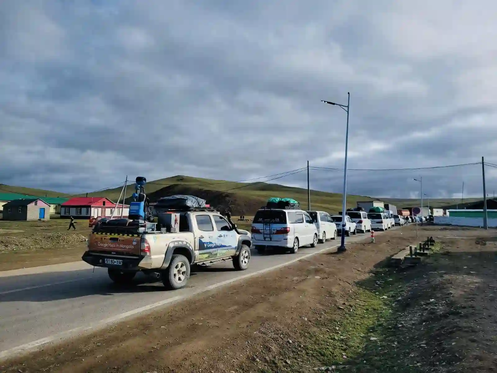 Picture of a Google Car spotted in Ulaanbaishint, Bayan-Ölgii Province, Mongolia on July 6, 2024.