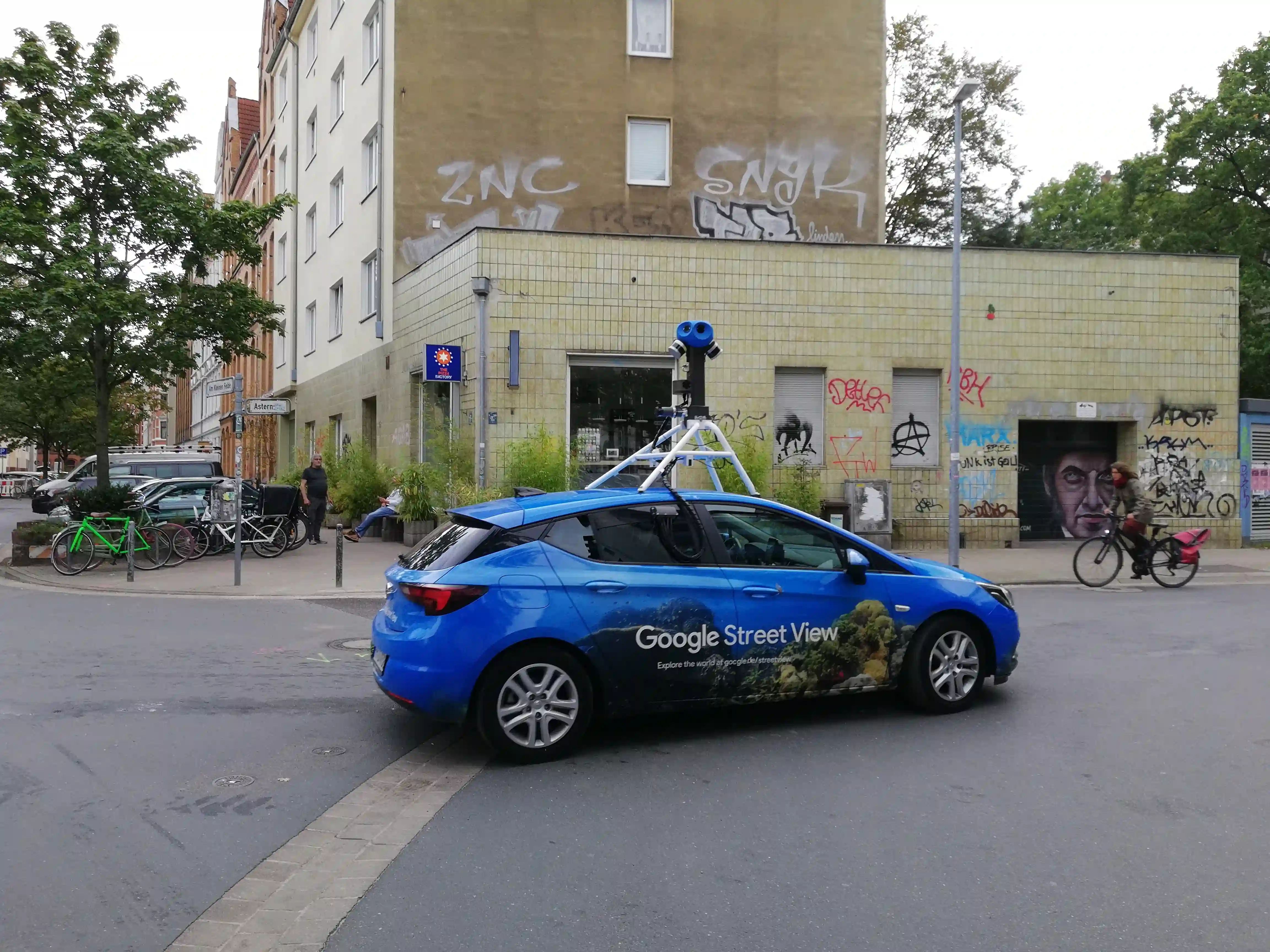 Picture of a Google Car spotted in Hannover, Hanover Region, Lower Saxony, Germany on September 29, 2020.