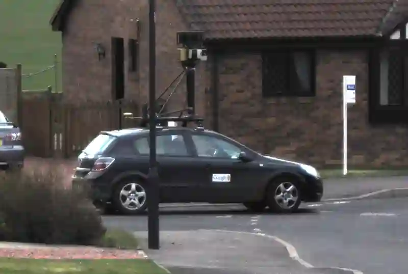 Picture of a Google Car spotted in Gorebridge, Midlothian, Scotland, United Kingdom on March 22, 2009.