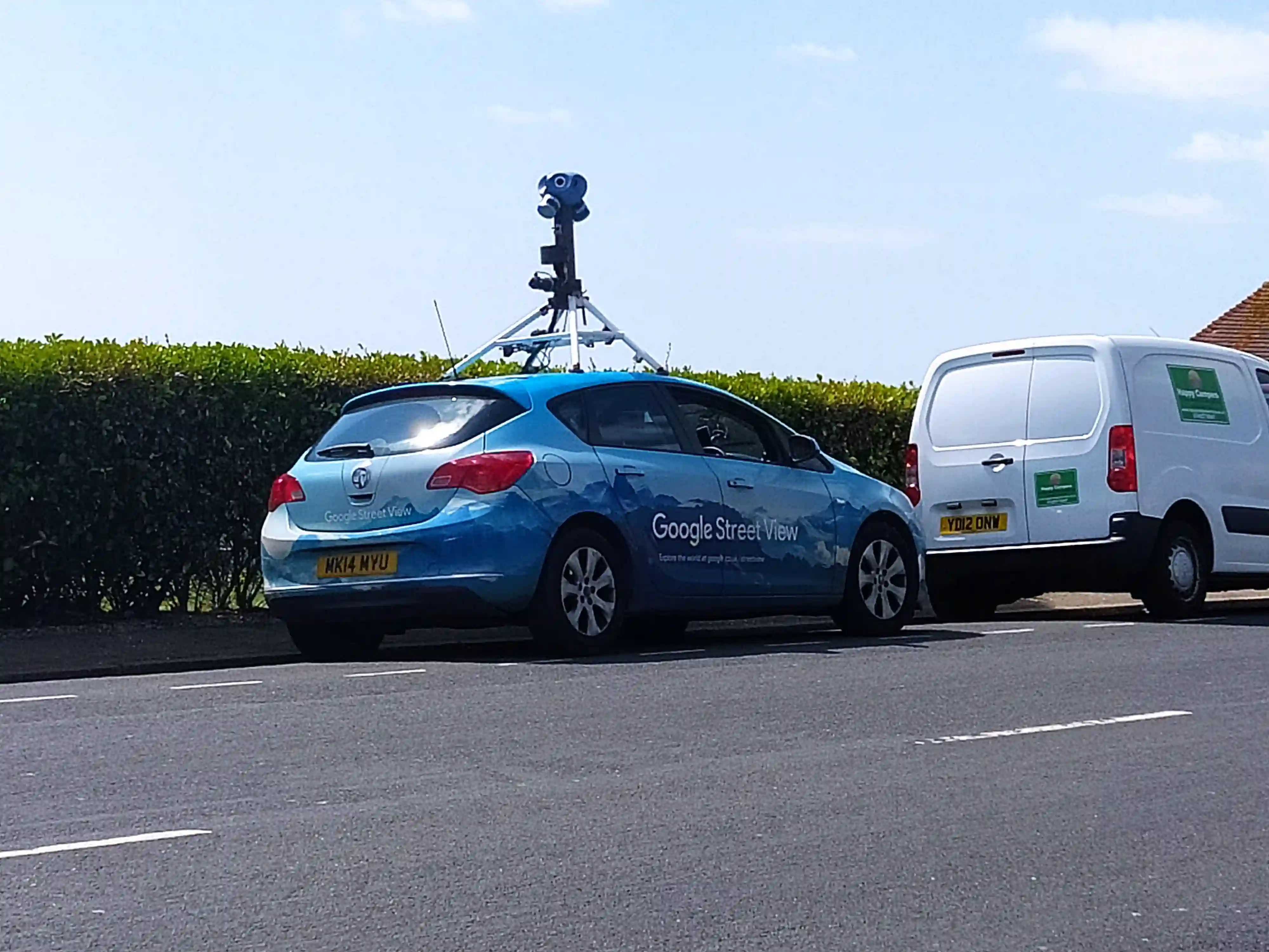 Picture of a Google Car spotted in Bexhill, England, United Kingdom on April 29, 2022.