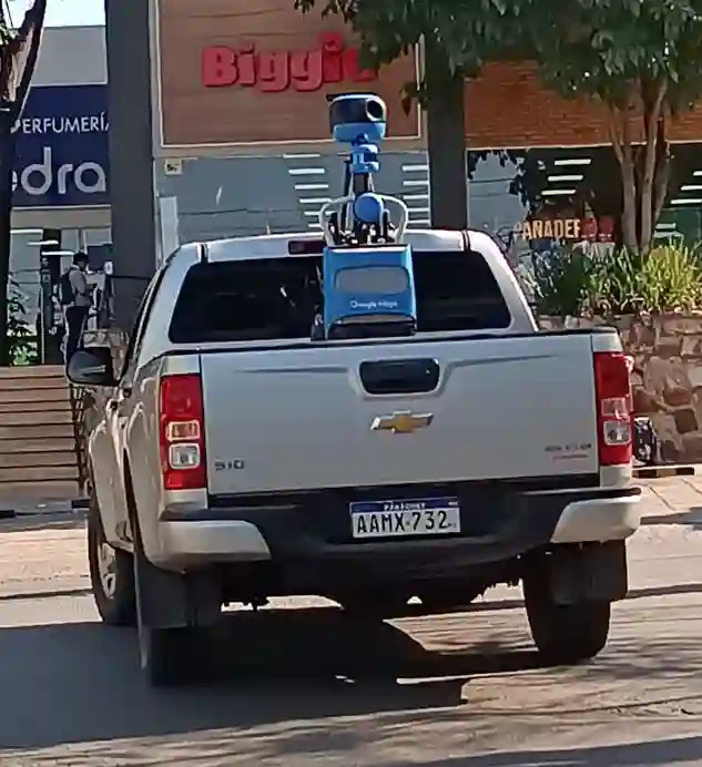 Picture of a Google Car spotted in Asunción, Paraguay on July 10, 2024.