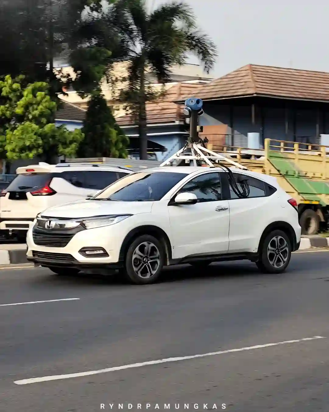 Picture of a Google Car spotted in Special Region of Yogyakarta, Indonesia on July 11, 2024.
