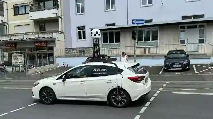 Picture of a Apple Car spotted in Würzburg, Bavaria, Germany on July 12, 2024.