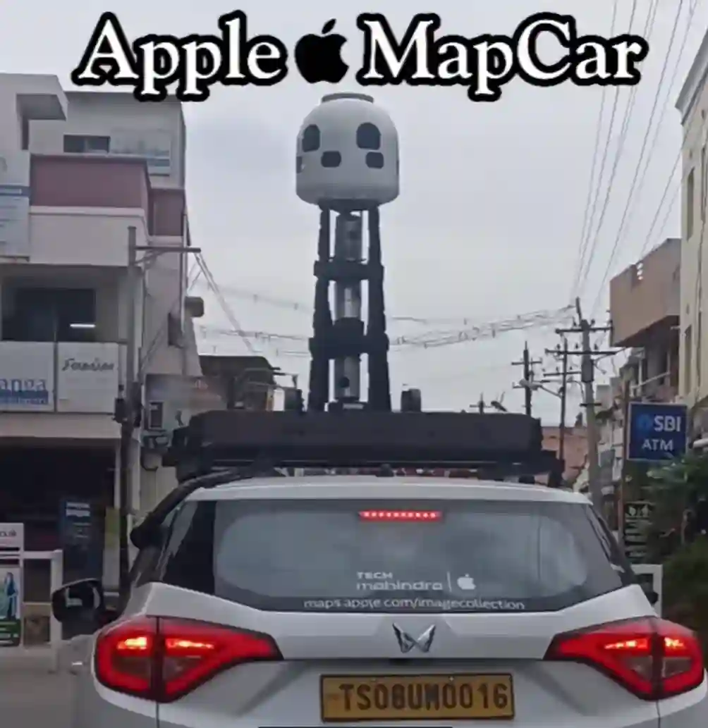 Picture of a Apple Car spotted in Namakkal, Tamil Nadu, India on July 19, 2024.