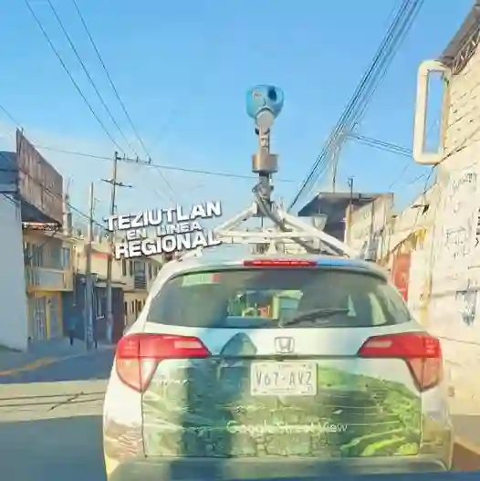Picture of a Google Car spotted in Teziutlán, Puebla, Mexico on February 13, 2024.