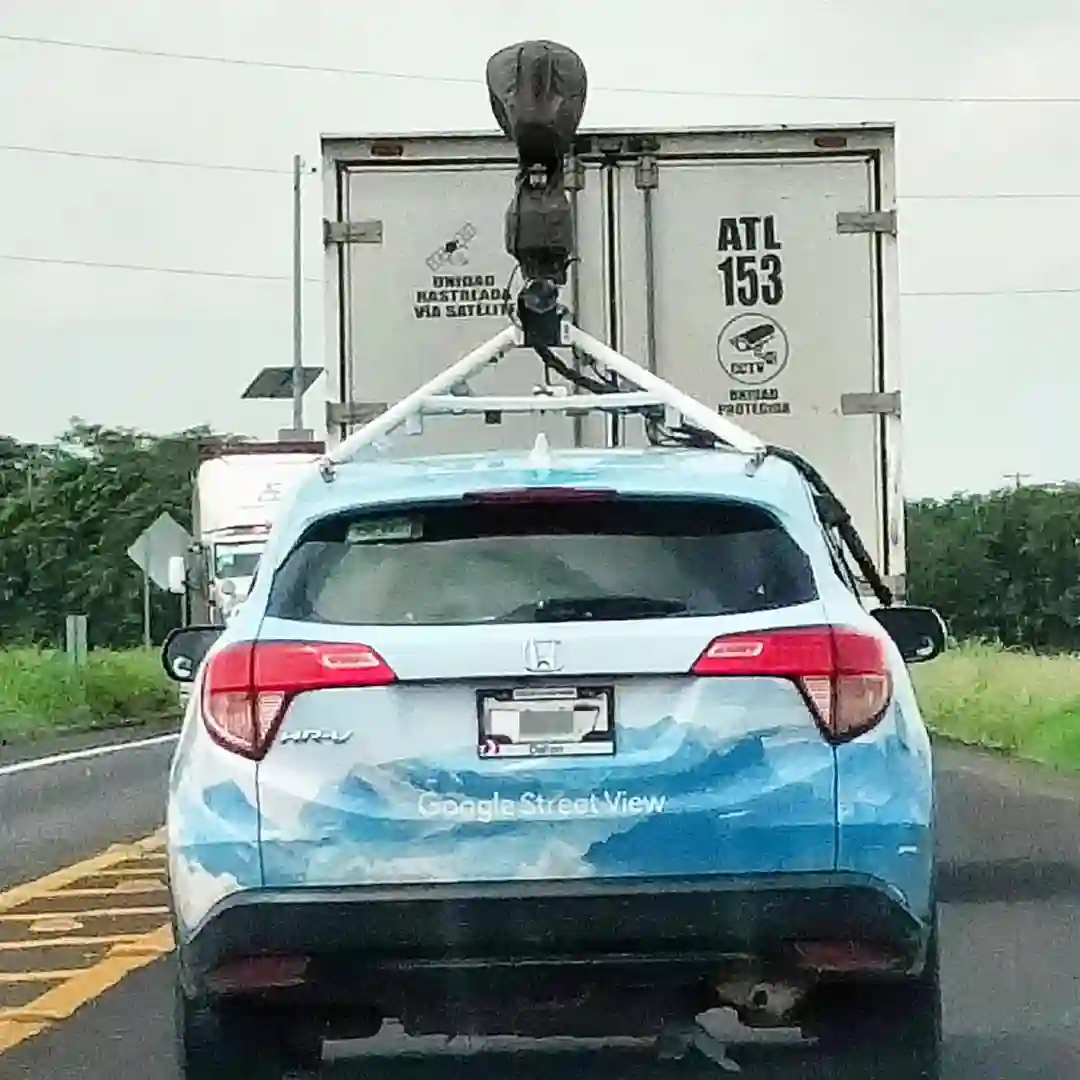 Picture of a Google Car spotted in Veracruz, Mexico on July 26, 2024.