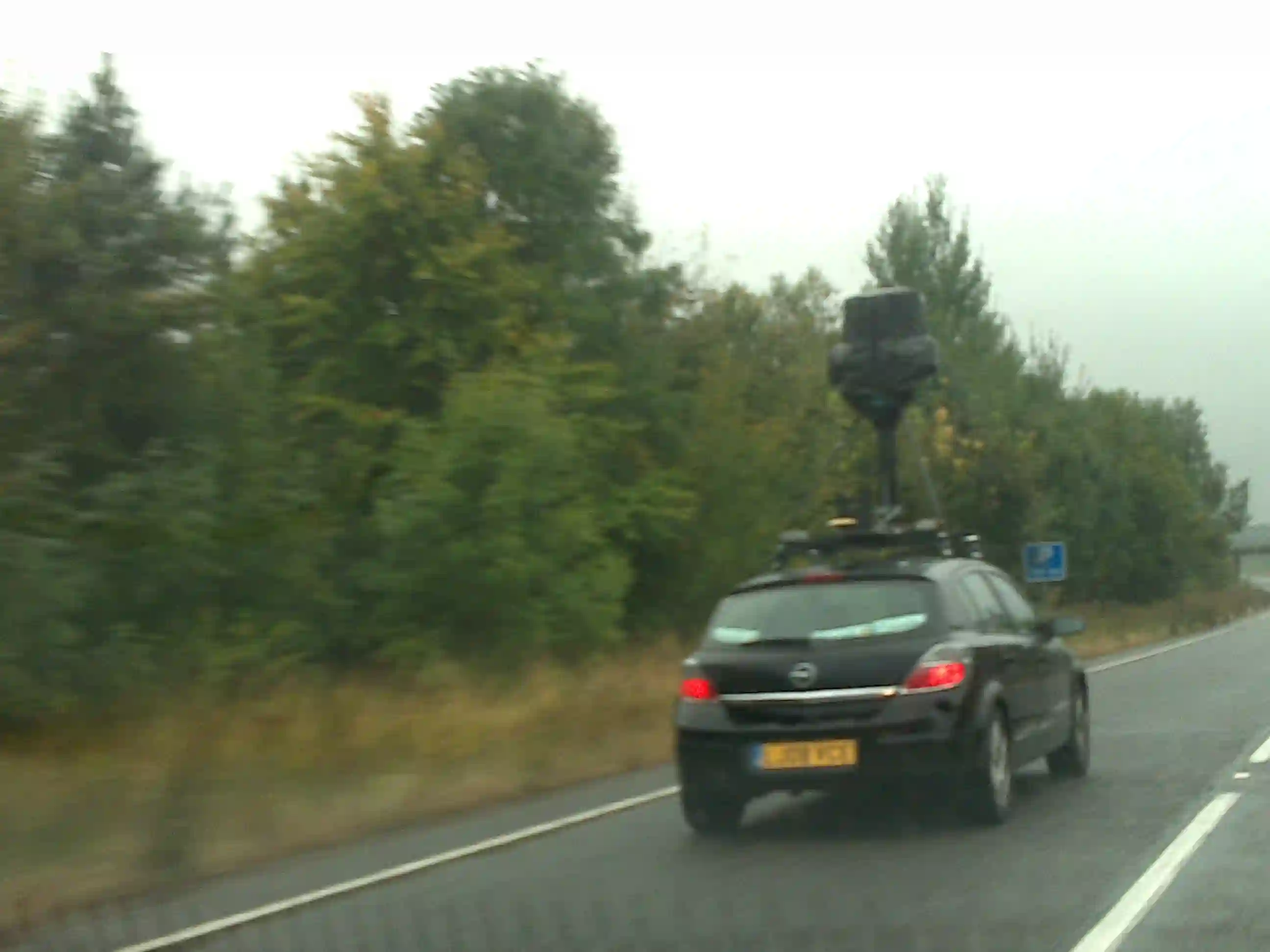 Picture of a Google Car spotted in Barton-le-Clay, England, United Kingdom on October 6, 2009.
