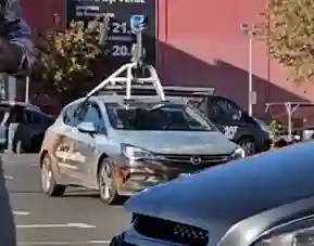 Picture of a Google Car spotted in Bucharest, Romania on October 30, 2023.