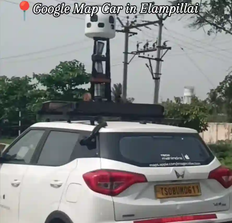 Picture of a Apple Car spotted in Elampillai, Tamil Nadu, India on July 21, 2024.
