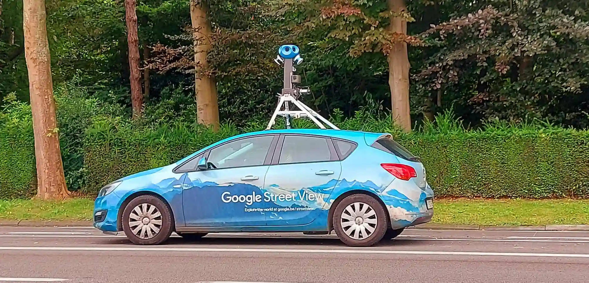 Picture of a Google Car spotted in Dendermonde, Flanders, Belgium on August 10, 2024.