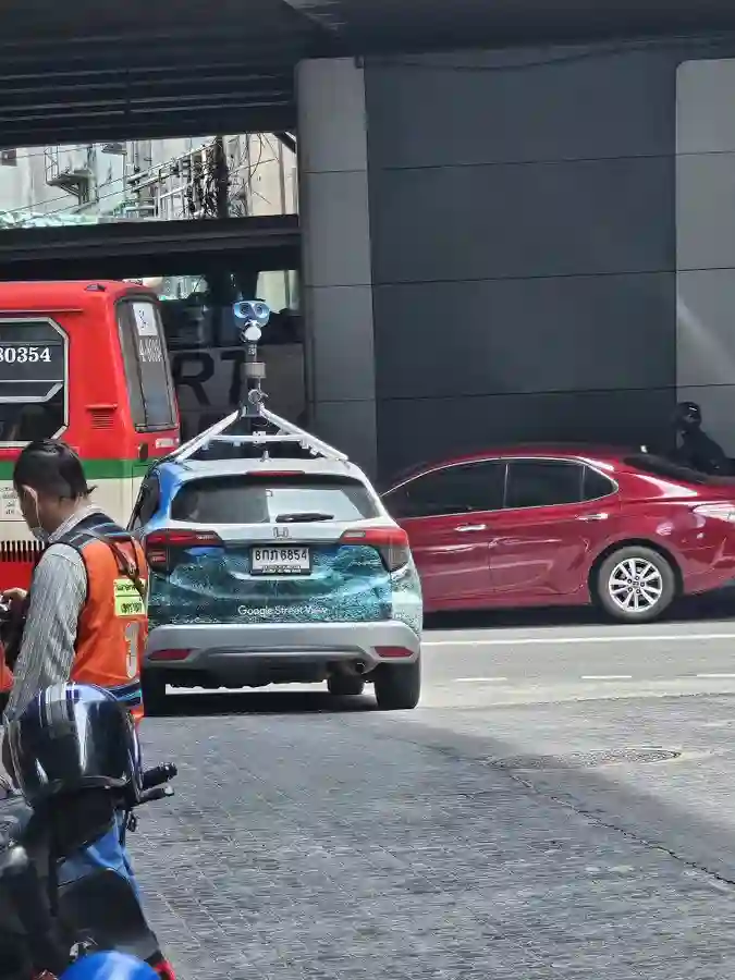 Picture of a Google Car spotted in Bangkok, Thailand on August 16, 2024.