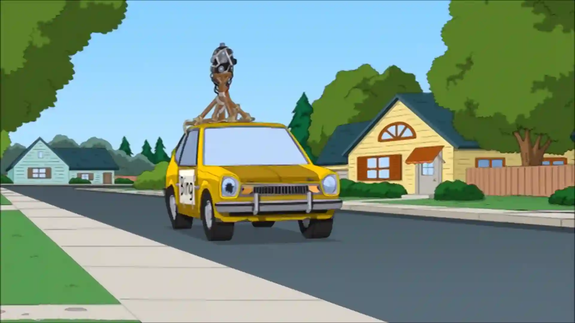 Picture of a Bing Car spotted in Spooner Street, Quahog, Rhode Island on March 19, 2017.