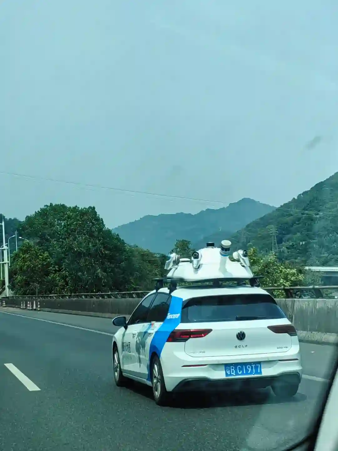Picture of a Tencent Car spotted in Guizhou, China on August 30, 2024.