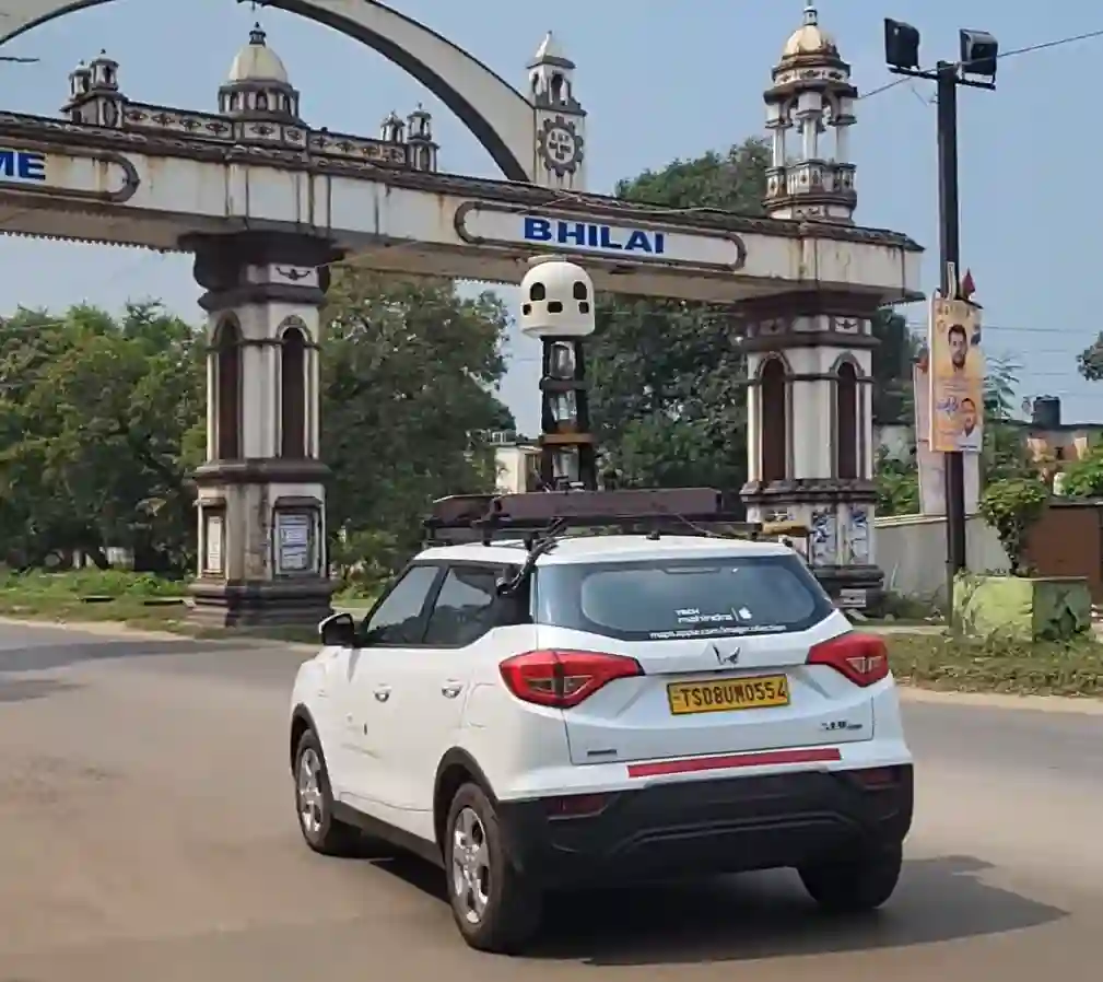Picture of a Apple Car spotted in Bhilai, Chhattisgarh, India on September 21, 2024.