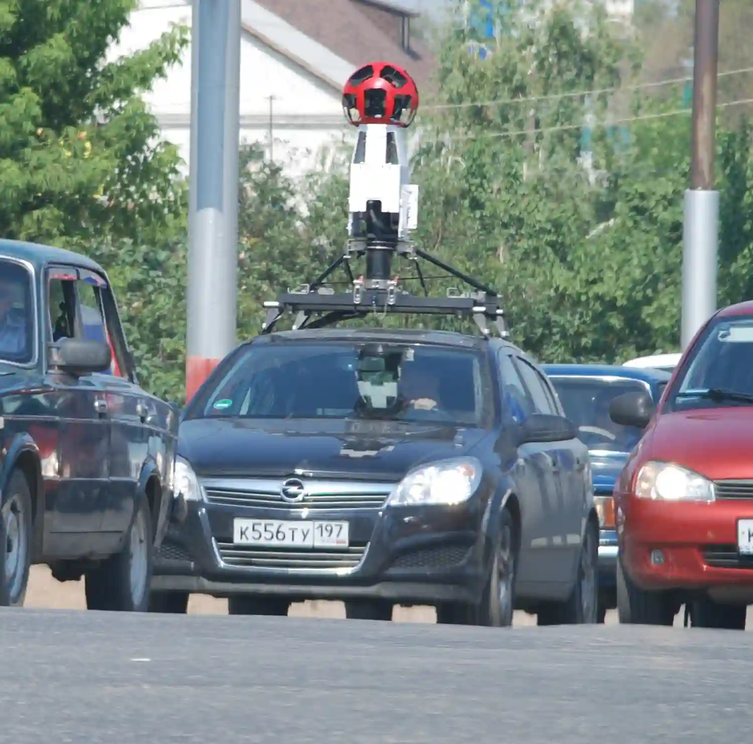 Picture of a Google Car spotted in Engels, Saratov Oblast, Russia on July 23, 2012.
