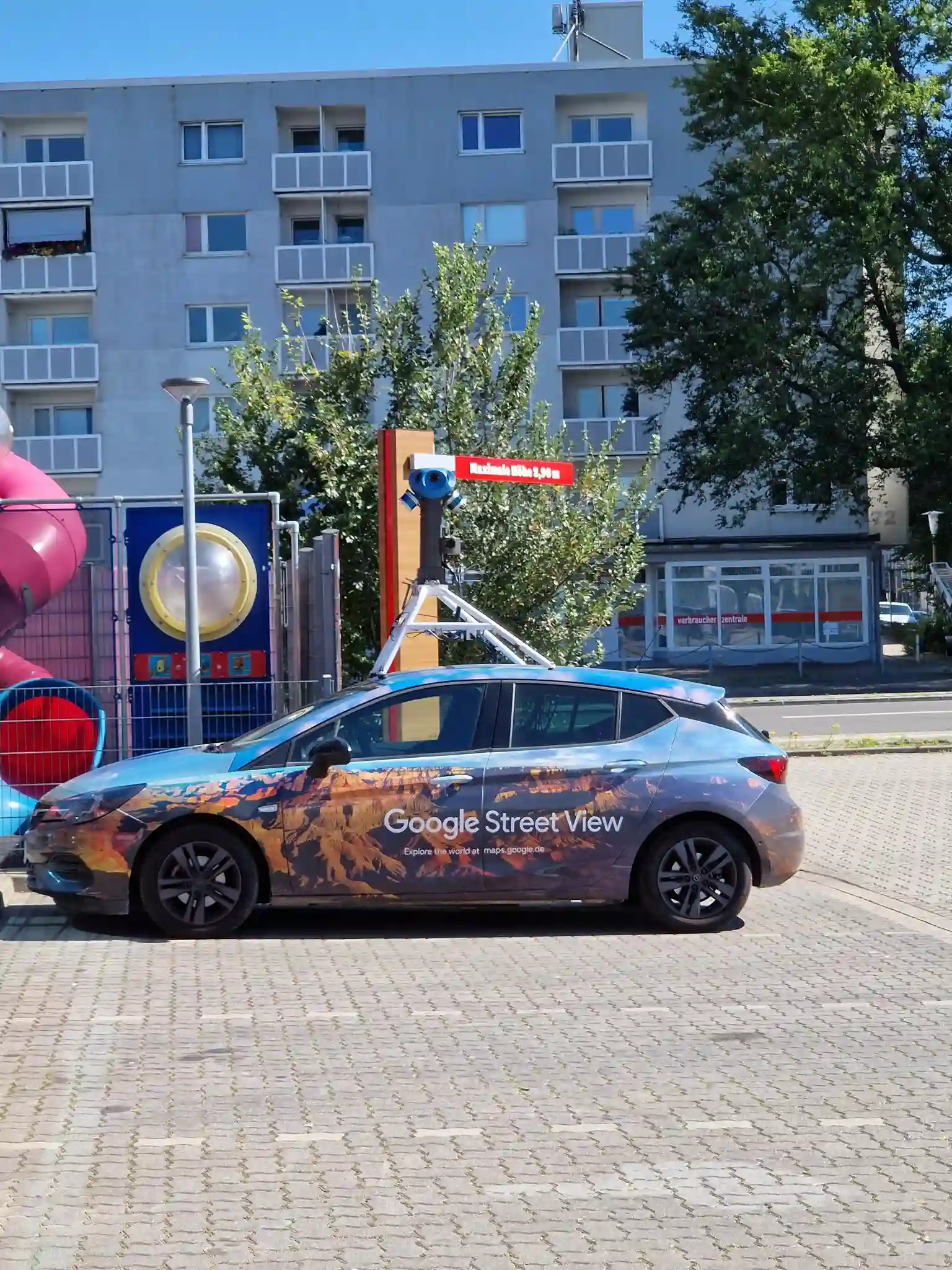 Picture of a Google Car spotted in Wolfsburg, Lower Saxony, Germany on September 8, 2023.