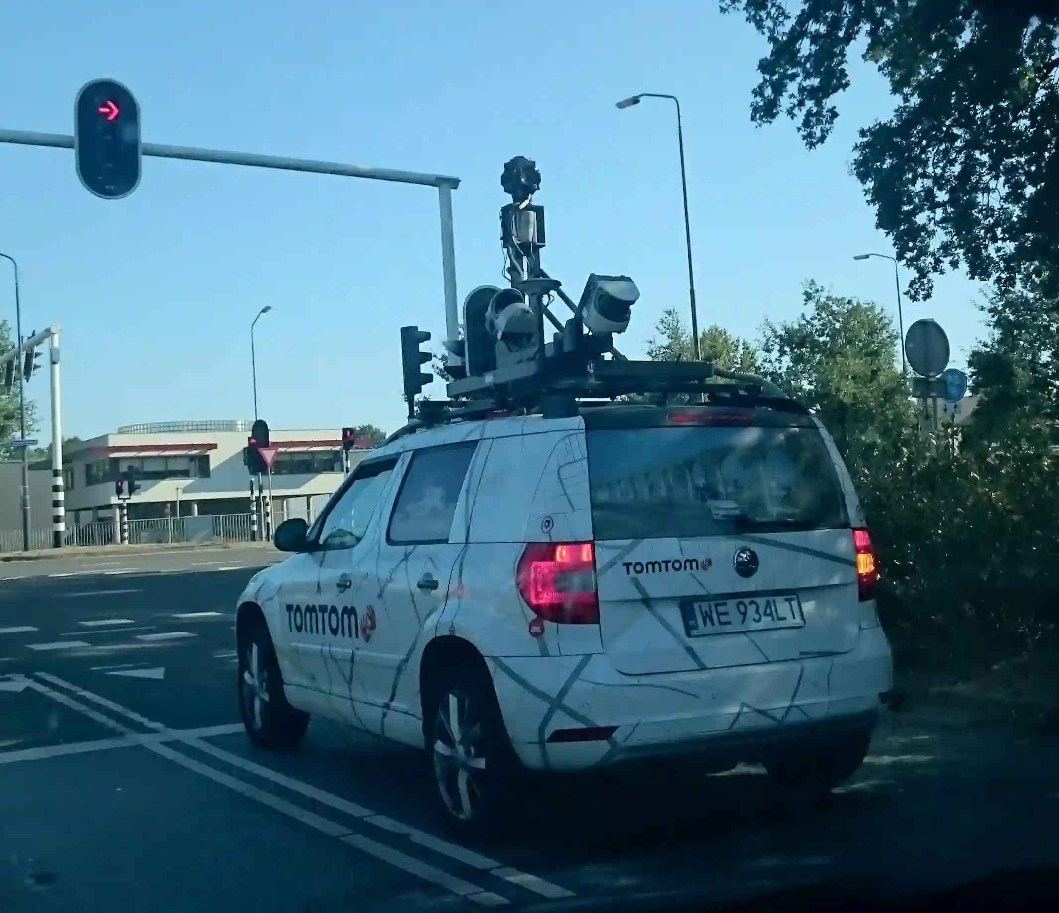Google Street View car in Helmond, North Brabant, Netherlands
